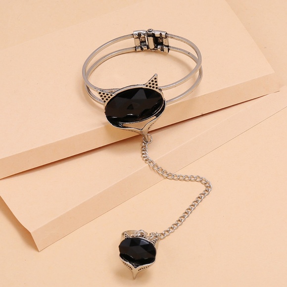 Ring Chain Silver Bracelet. - Picture 3 of 4